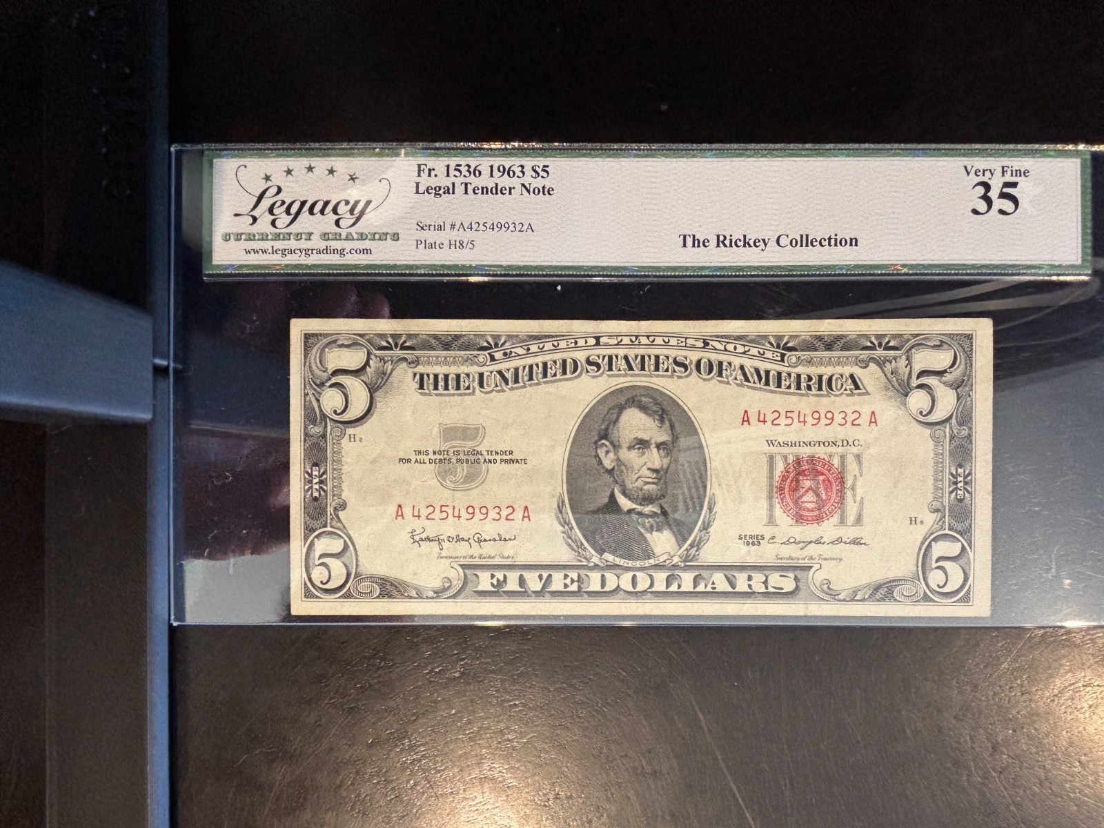 DBR Bundle (T40) 1963 $5 legal tender Fr. 1536 all grade Legacy 35