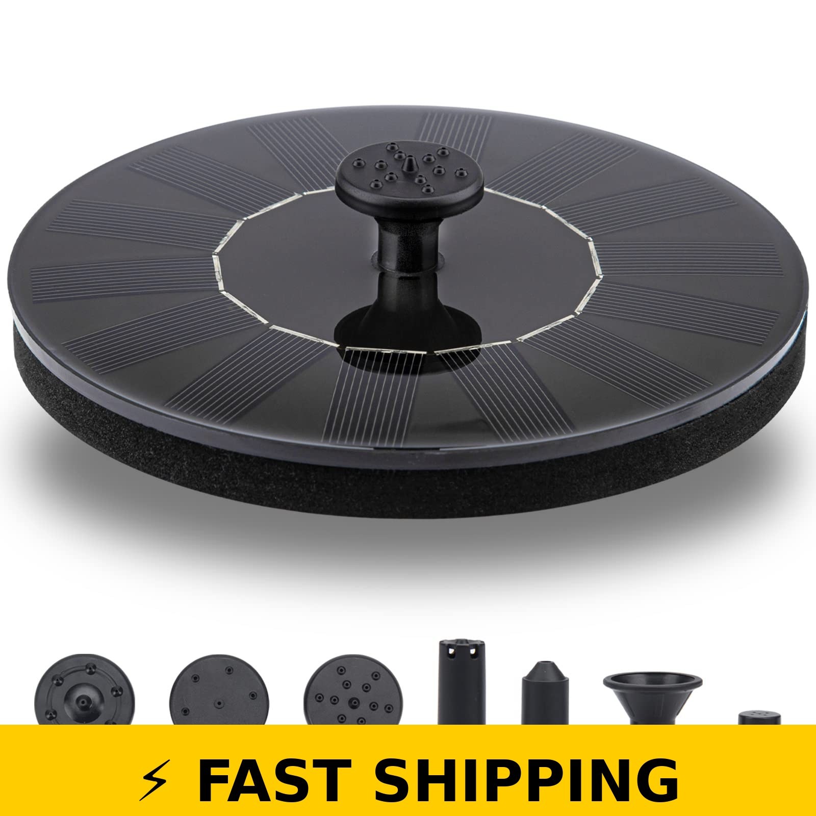 LAWOHO Solar Fountain Pump 1.5W for Garden & Pond