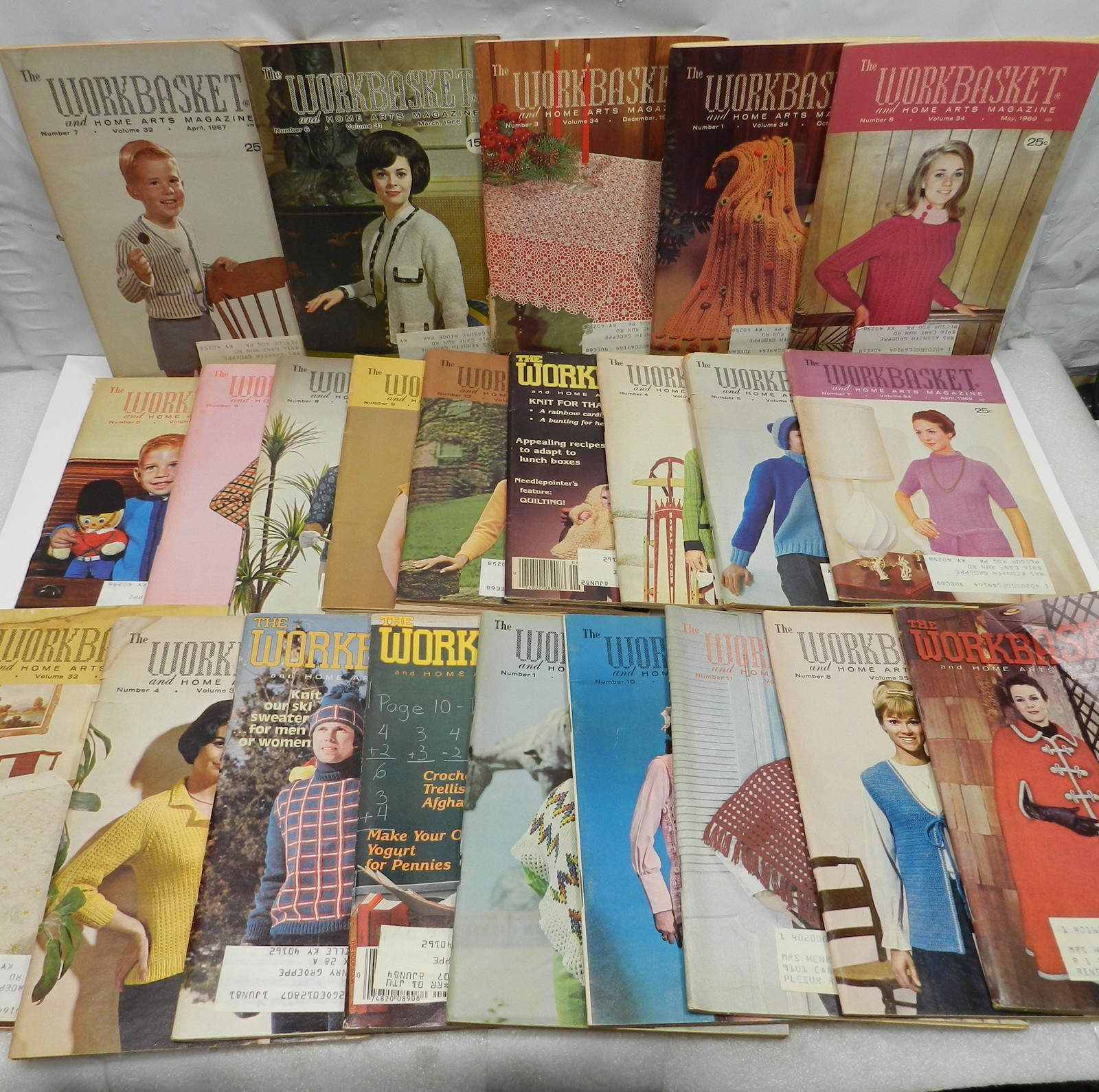 23 Vintage The Workbasket Magazines 1966 - 1983 Crocheting Knitting Crafts R26JK 23 Vintage The Workbasket Magazines 1966 - 1983 Crocheting Knitting Crafts R26JK