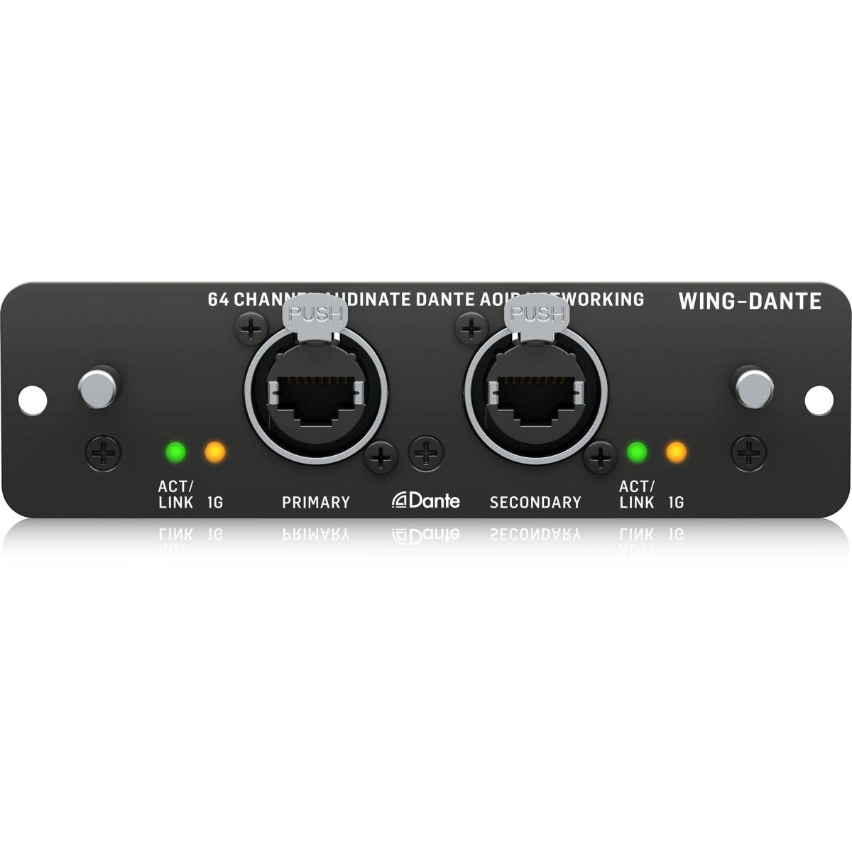 Behringer WING Expansion Card for 64x64 Ch Audinate Dante AoIP Networking