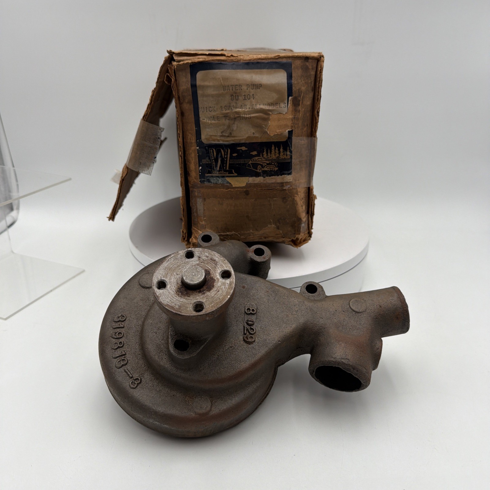 NOS 1941-1948 Buick All Models Water Pump BU 104 | Oem #319813-3 