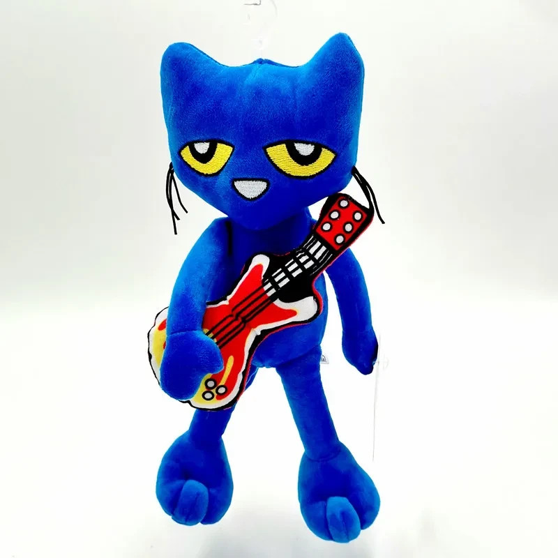 Pete the Cat Plush Toy Blue Cat Soft Stuffed Animal Cartoon Doll Gift