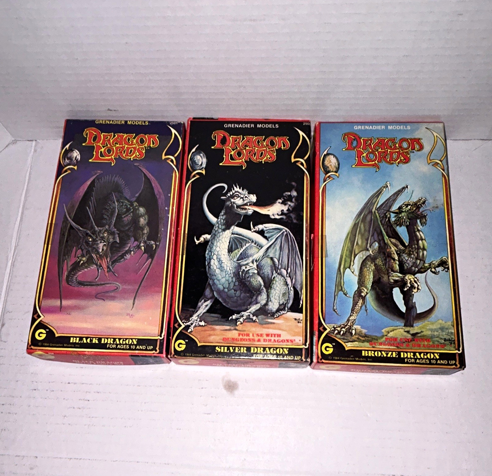 Grenadier Models Dragon Lords Metal Figure Set Dungeons & Dragons Lot of 3 