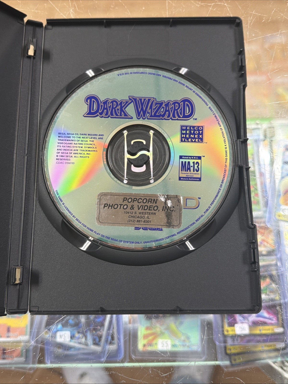 Dark Wizard (Sega CD, 1994) Disc Only