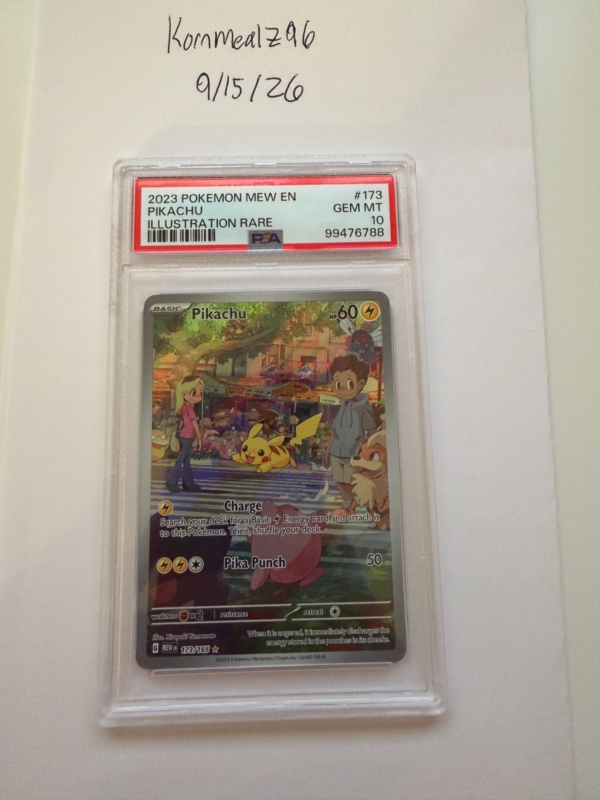 2023 POKEMON MEW EN-151 ILLUSTRATION RARE #173 PIKACHU PSA 10 2023 POKEMON MEW EN-151 ILLUSTRATION RARE #173 PIKACHU PSA 10