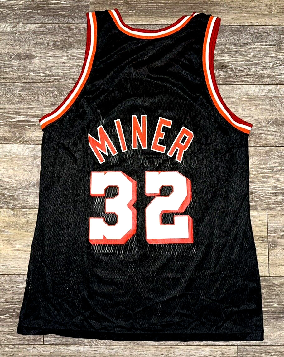 100% Authentic Harold Miner Vintage Champion Heat Jersey Mens Size Medium M