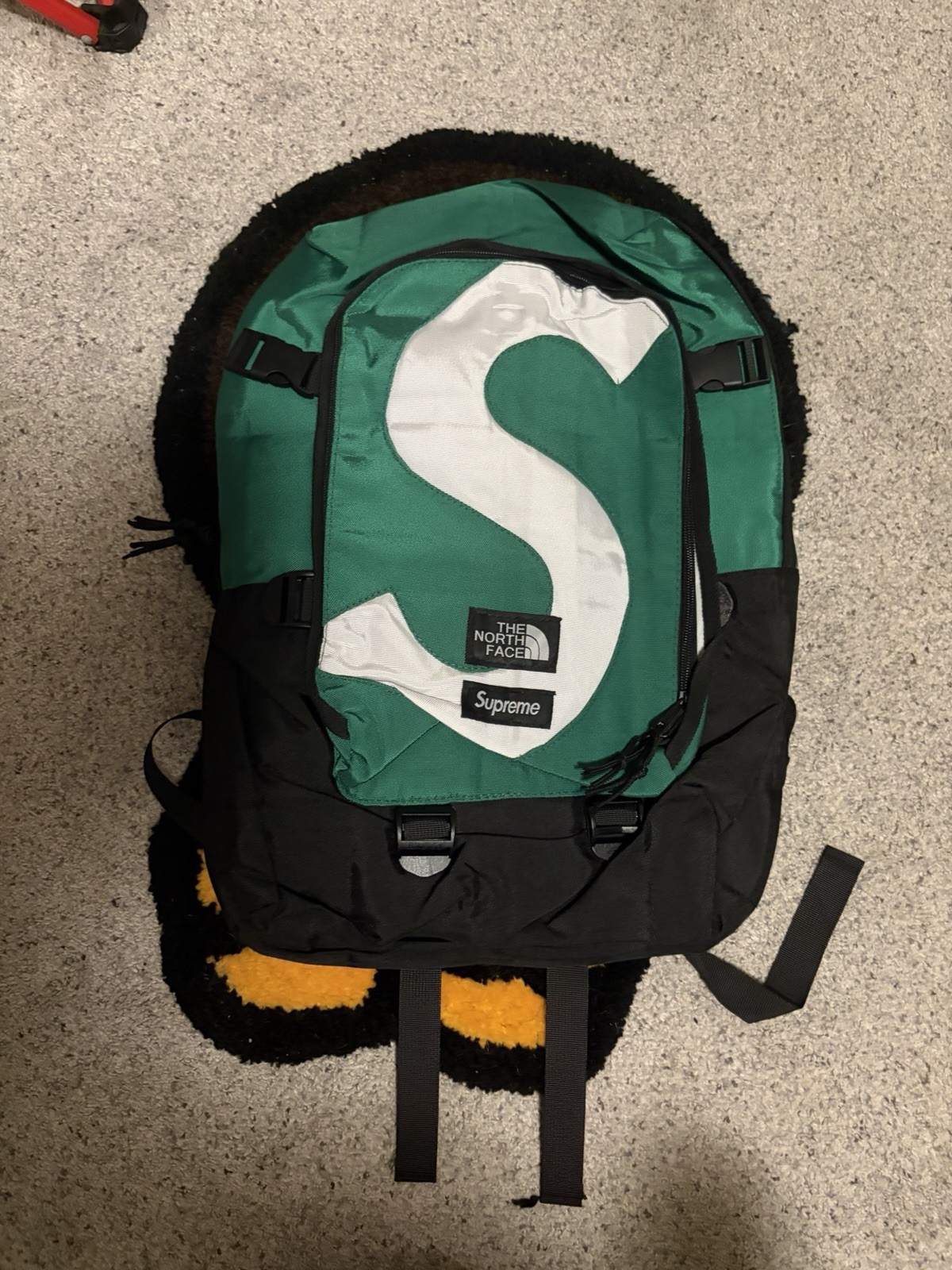 Supreme x The North Face Mountain Backpack Green Black White 21-35L NWT Supreme x The North Face Mountain Backpack Green Black White 21-35L NWT
