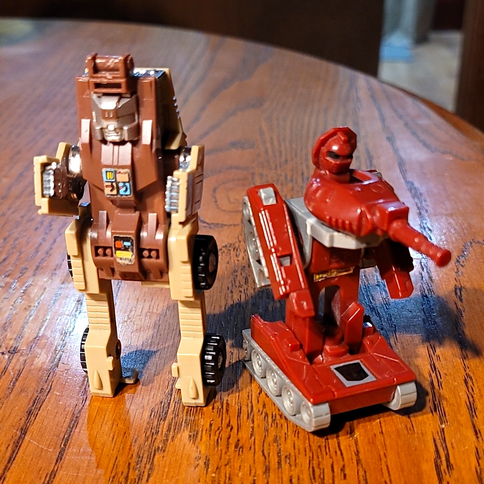 Hasbro Transformers G1 Vintage 1987 Lot of 2 Transforming Robot Toys Jeep Tank