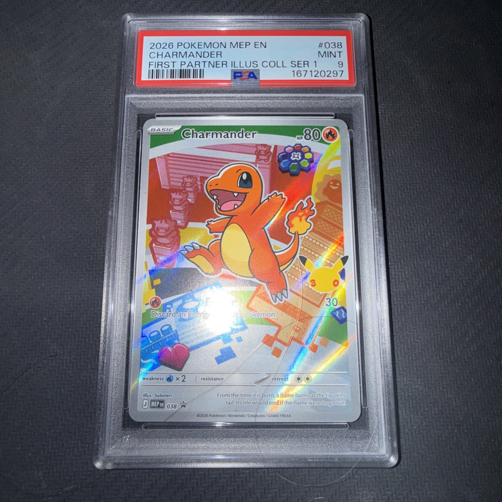 Charmander 038 ME: First Partner Series 1 Promo PSA 9 Charmander 038 ME: First Partner Series 1 Promo PSA 9