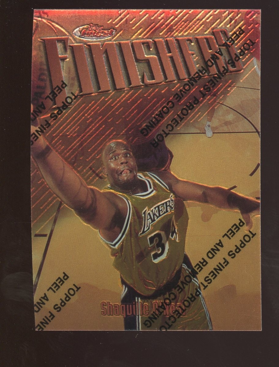 1997-98 FINEST SHAQUILLE O\'NEAL FINISHERS BRONZE #50