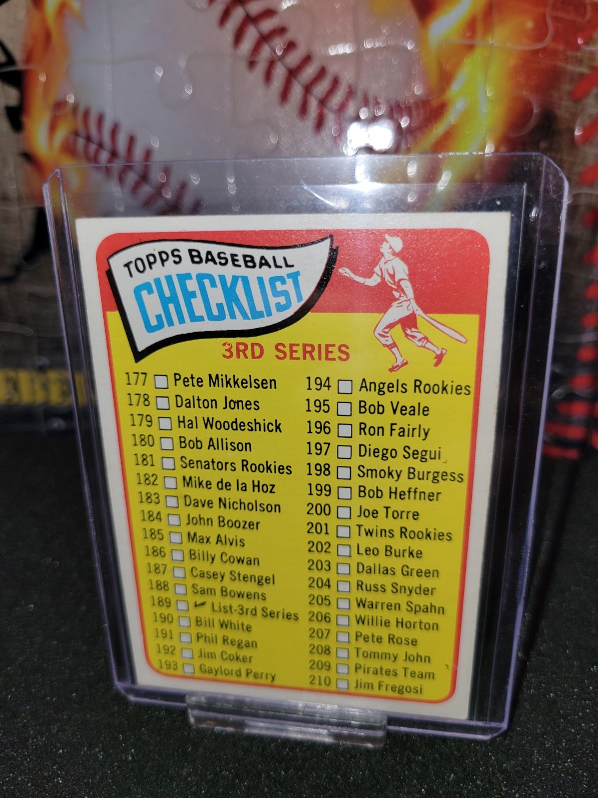 Packfresh 1965 Topps Estimated #189 3rd Series Checklist #3 Rose,Mays, Spahn, Packfresh 1965 Topps Estimated #189 3rd Series Checklist #3 Rose,Mays, Spahn,