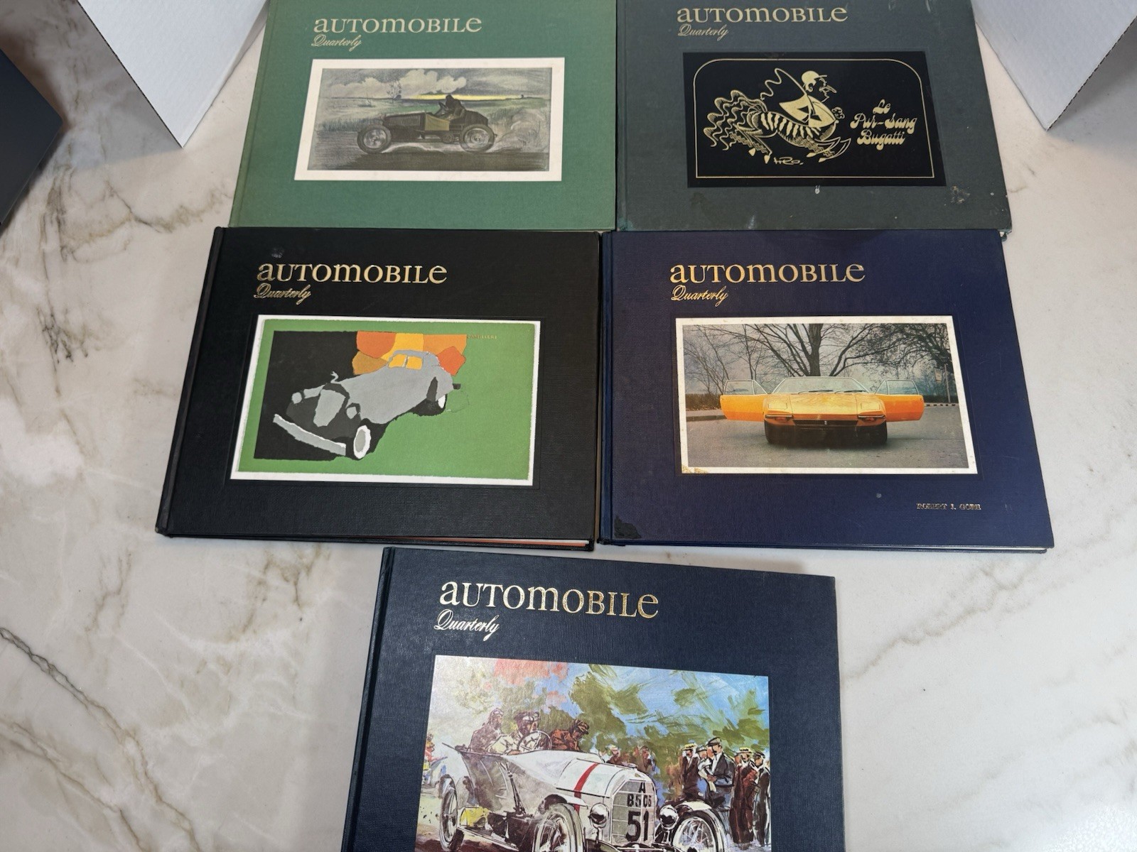 Automobile Quarterly Hardcover Book Lot of 5 Volumes 2 5 6 8 Vintage Car History Automobile Quarterly Hardcover Book Lot of 5 Volumes 2 5 6 8 Vintage Car History