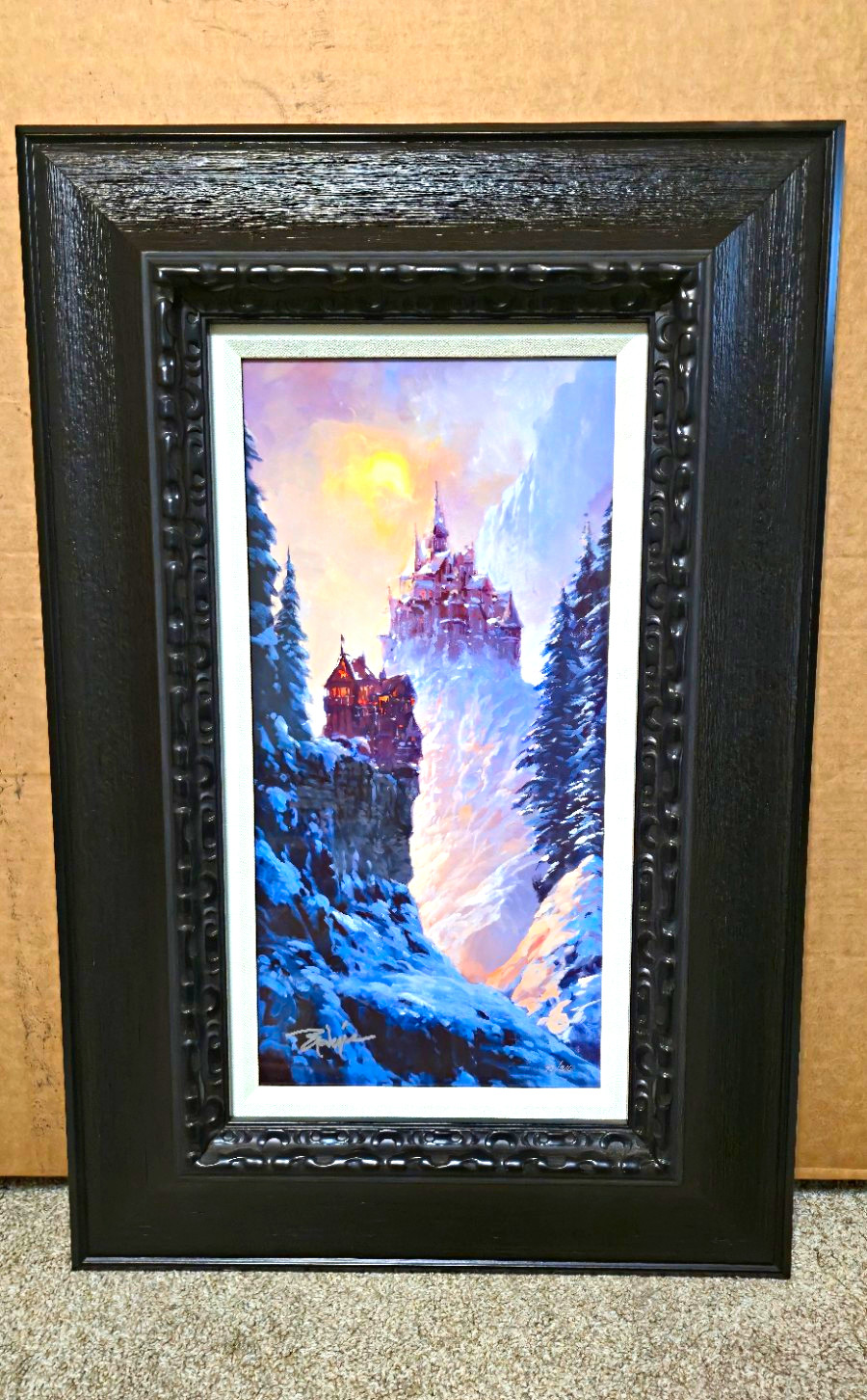 Rodel Gonzalez \'Red Castle\' Hand Signed Numbered Framed 77/200