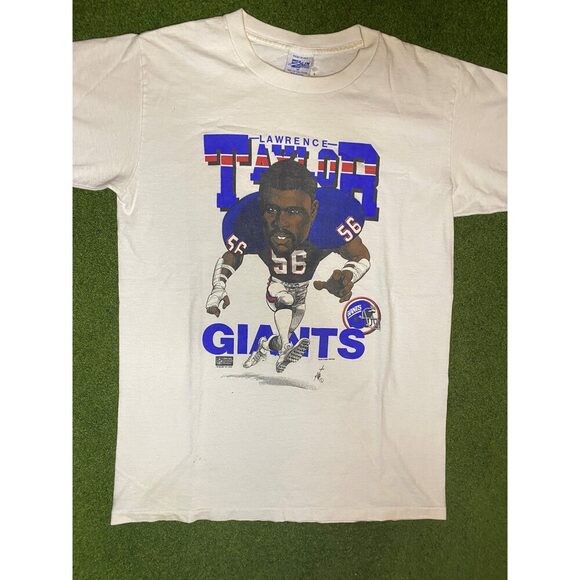 Vtg 1987 New York Giants NFL Football Caricature White T shirt Unisex HN3219