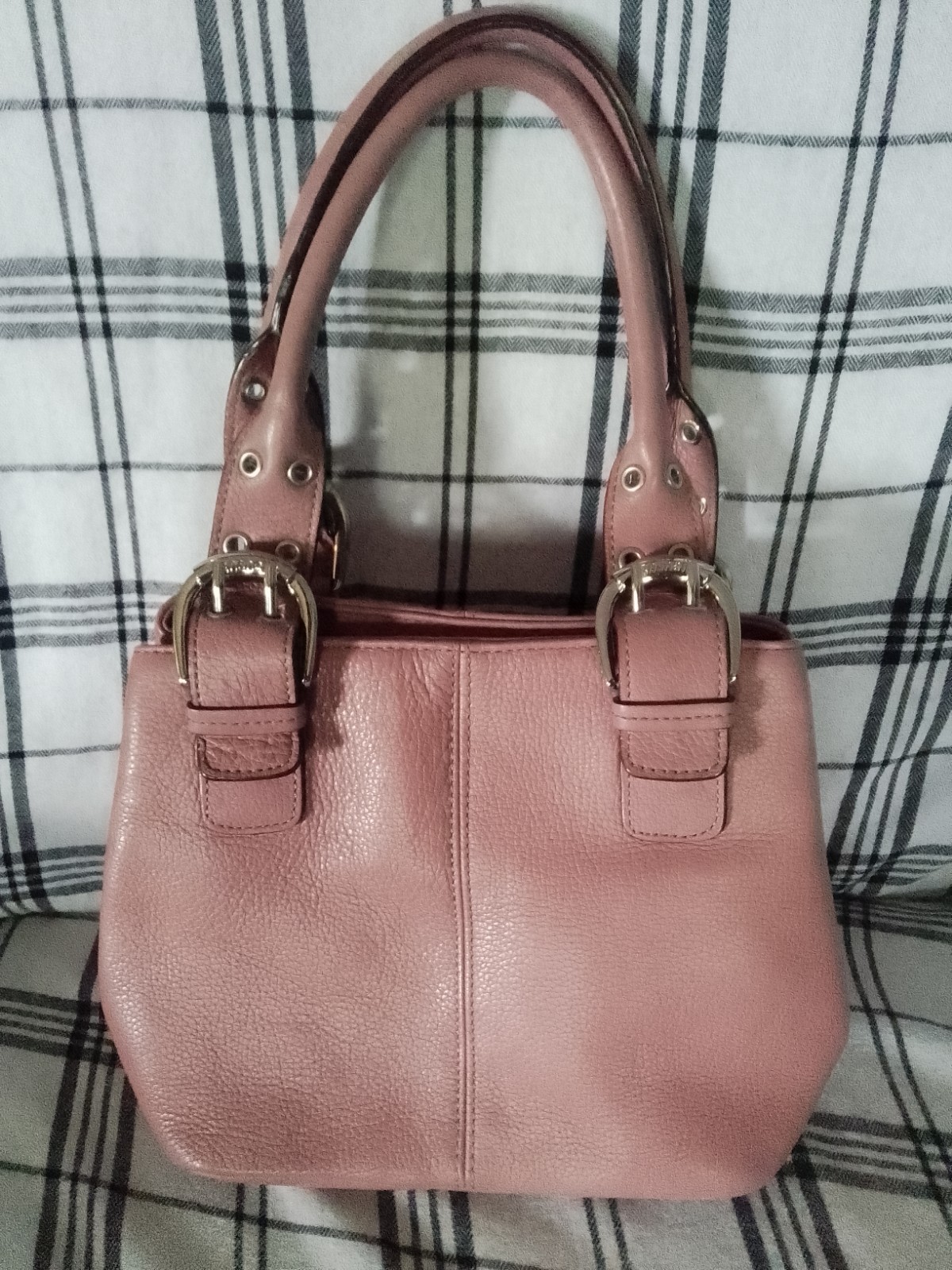 Tignanello Women\'s Mauve Pink Leather Handbag Tignanello Women\'s Mauve Pink Leather Handbag