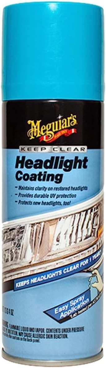 Meguiar\'s Keep Clear Headlight Coating, 4oz, Easy Spray-On Formula UV Protection Meguiar\'s Keep Clear Headlight Coating, 4oz, Easy Spray-On Formula UV Protection