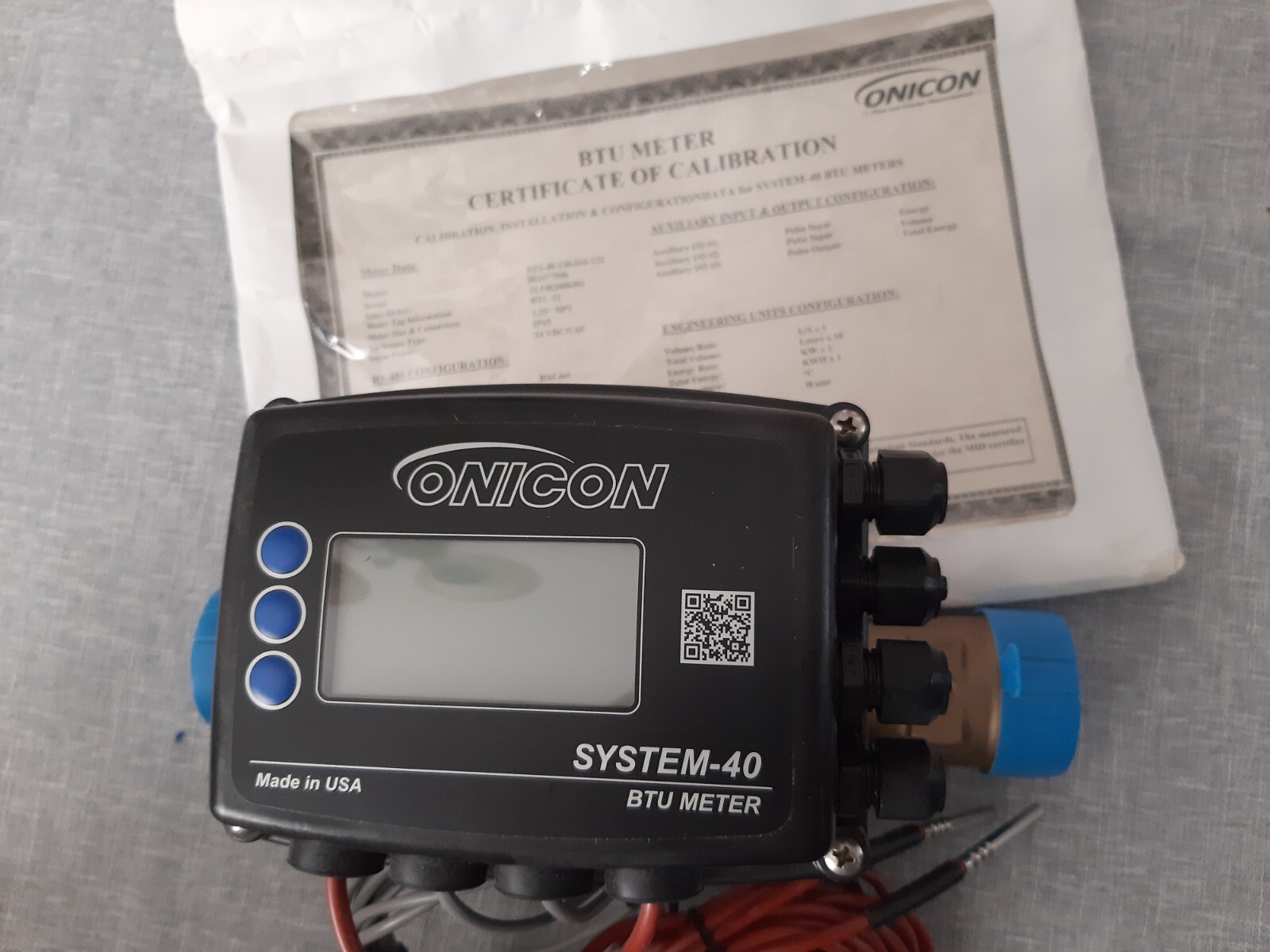 Onicon SYSTEM-40 BTU MEASUREMENT SYSTEM, 1.25