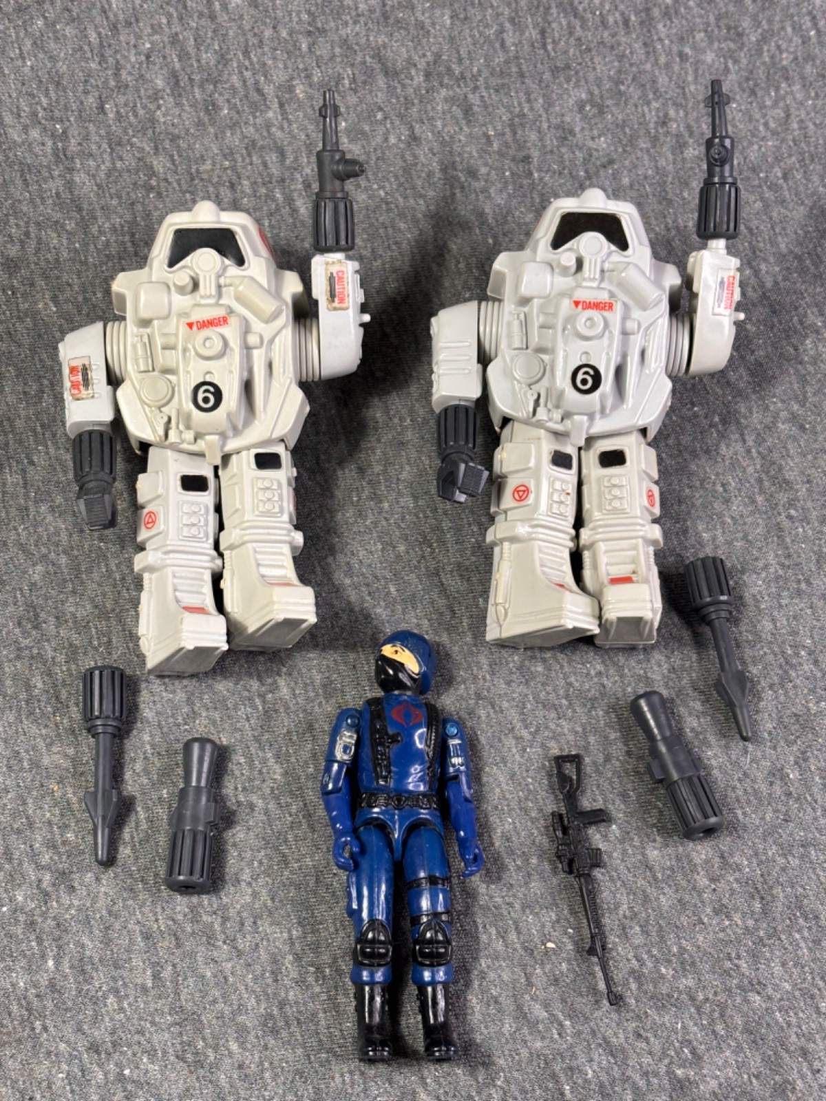 1983 GI JOE COBRA S.N.A.K.E. BATTLE ARMOR X2 Complete w/ box & \'83 Cobra Trooper