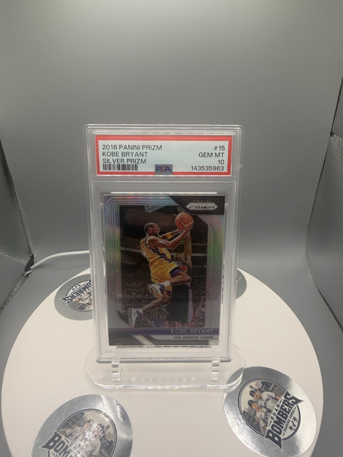 Kobe Bryant  PSA 10 2018-19 Panini Prizm Silver Prizm #15