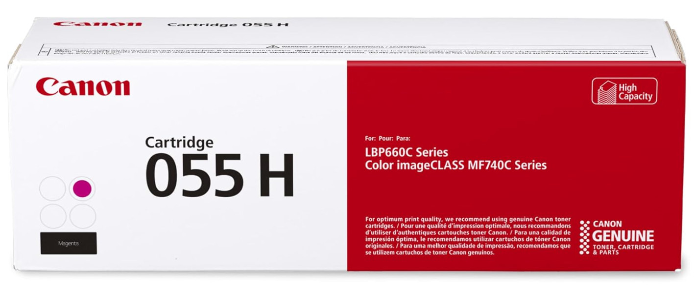 Canon 055H Magenta Toner Genuine OEM High Yield 5900 Pages New Canon 055H Magenta Toner Genuine OEM High Yield 5900 Pages New
