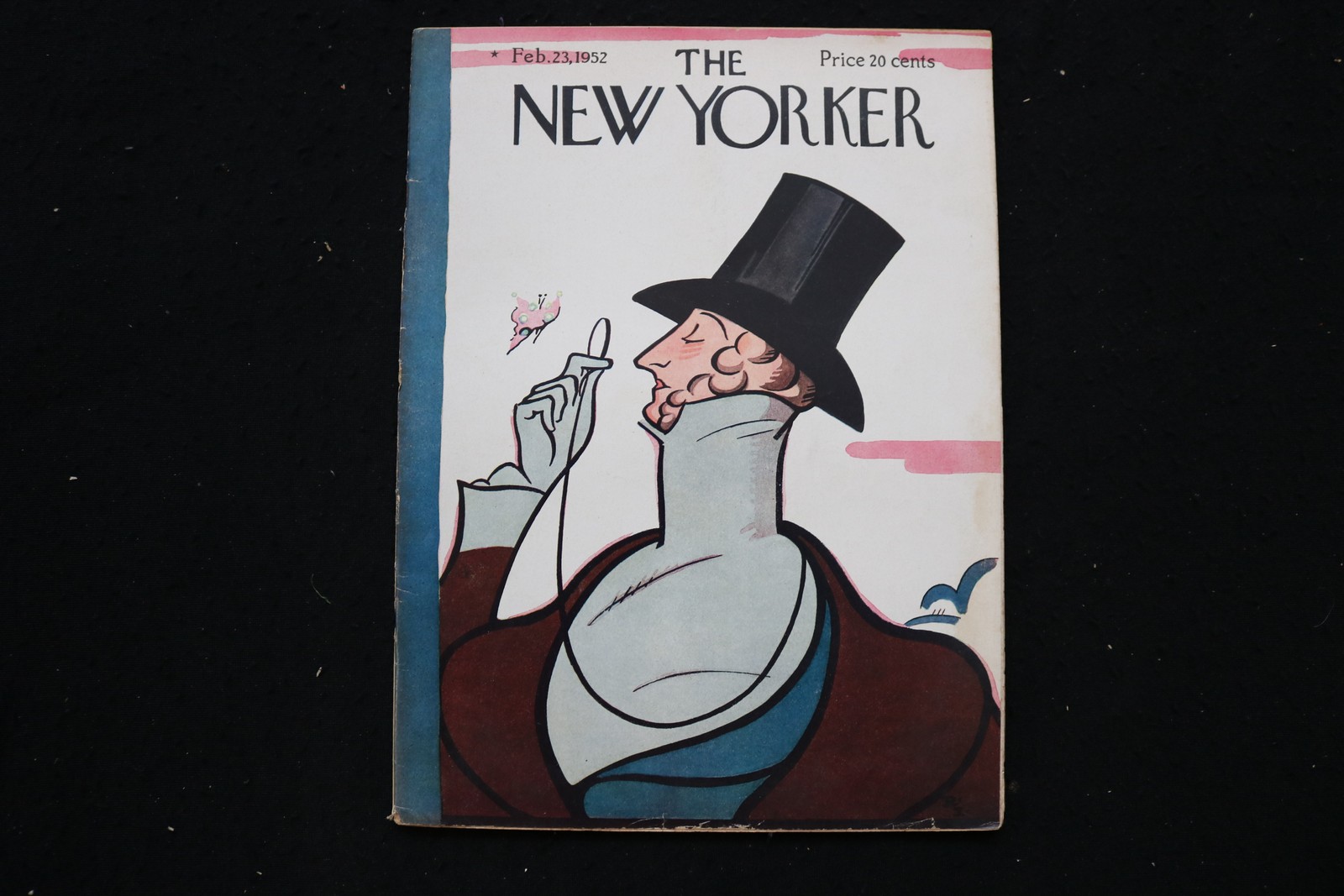 1952 FEBRUARY 23 NEW YORKER MAGAZINE - GREAT ILLUSTRATED COVER - NY 2428