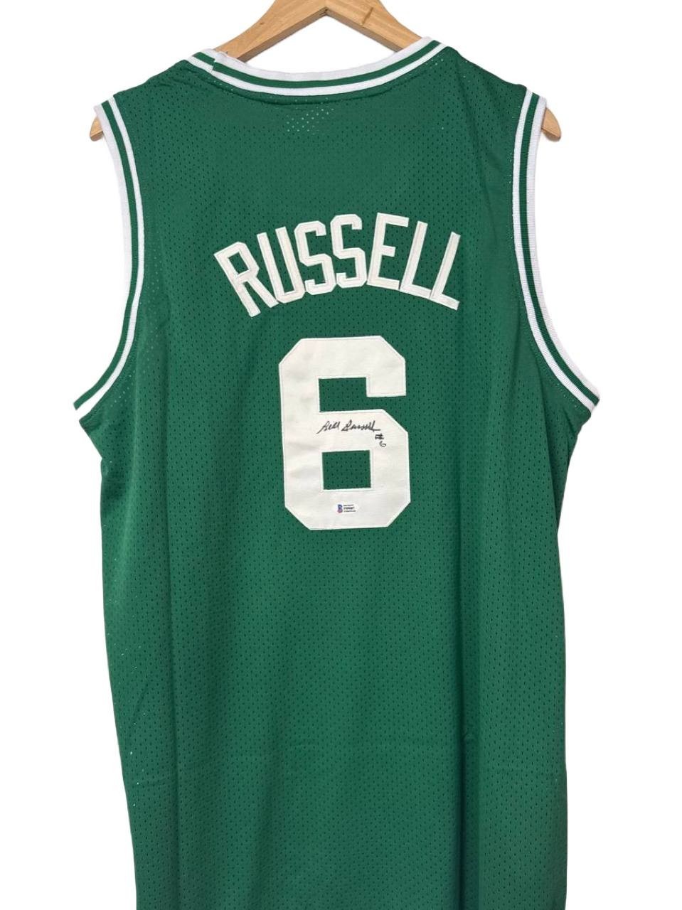 Bill Russell Signed Boston Celtics 6 Basketball Jersey Beckett Authenticated