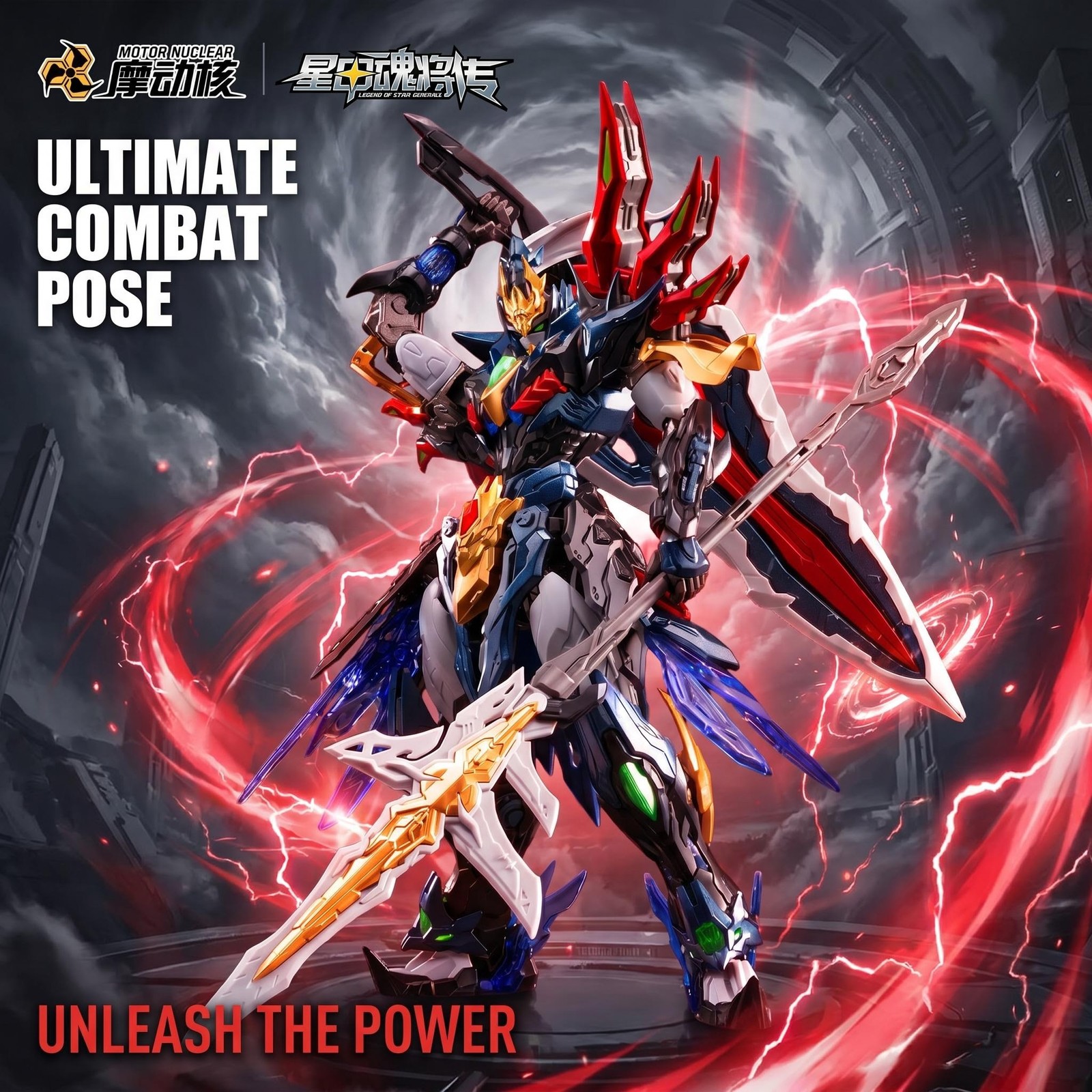 HIPLAY Motor Nuclear Star-Spark Class Xiang Yu SP-XH01A Finished Action Figure HIPLAY Motor Nuclear Star-Spark Class Xiang Yu SP-XH01A Finished Action Figure