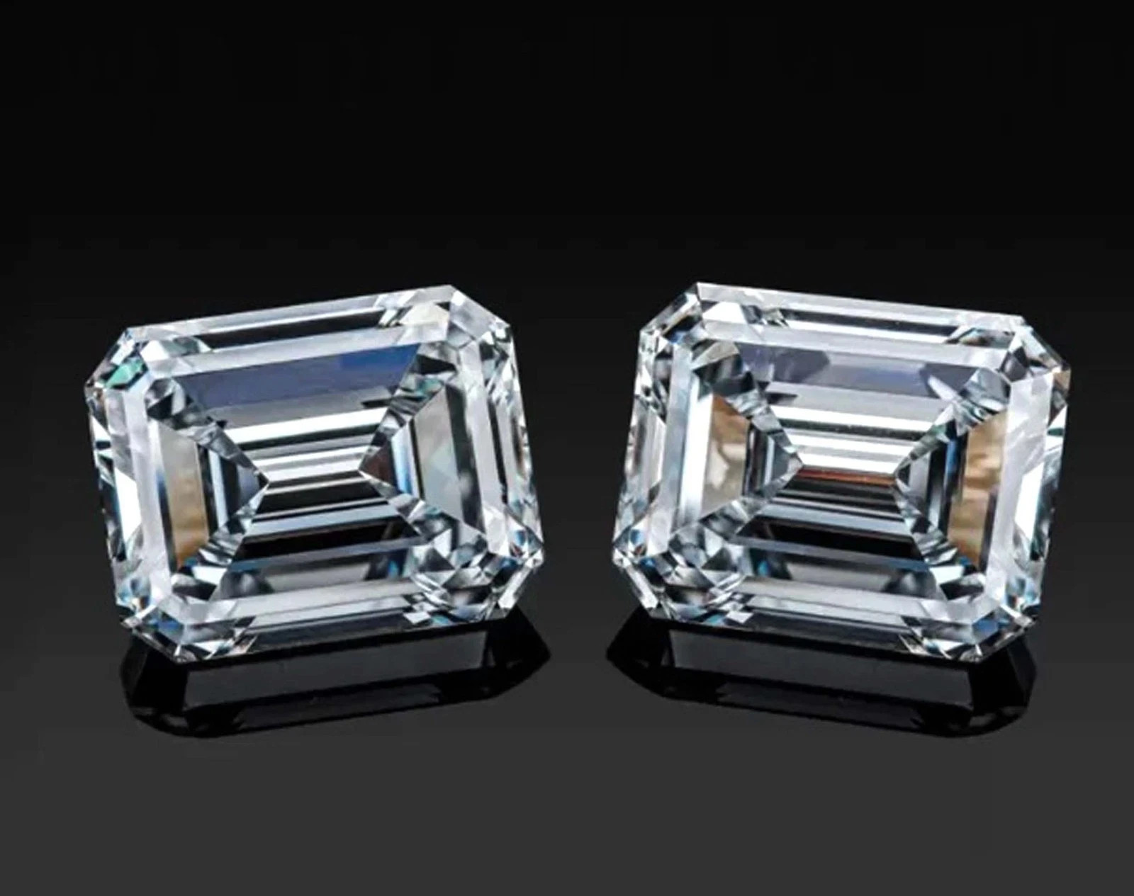 8 Ct 2 Pc IGI Certified CVD Diamond Loose Gemstones F Color Emerald Clarity VS2 8 Ct 2 Pc IGI Certified CVD Diamond Loose Gemstones F Color Emerald Clarity VS2