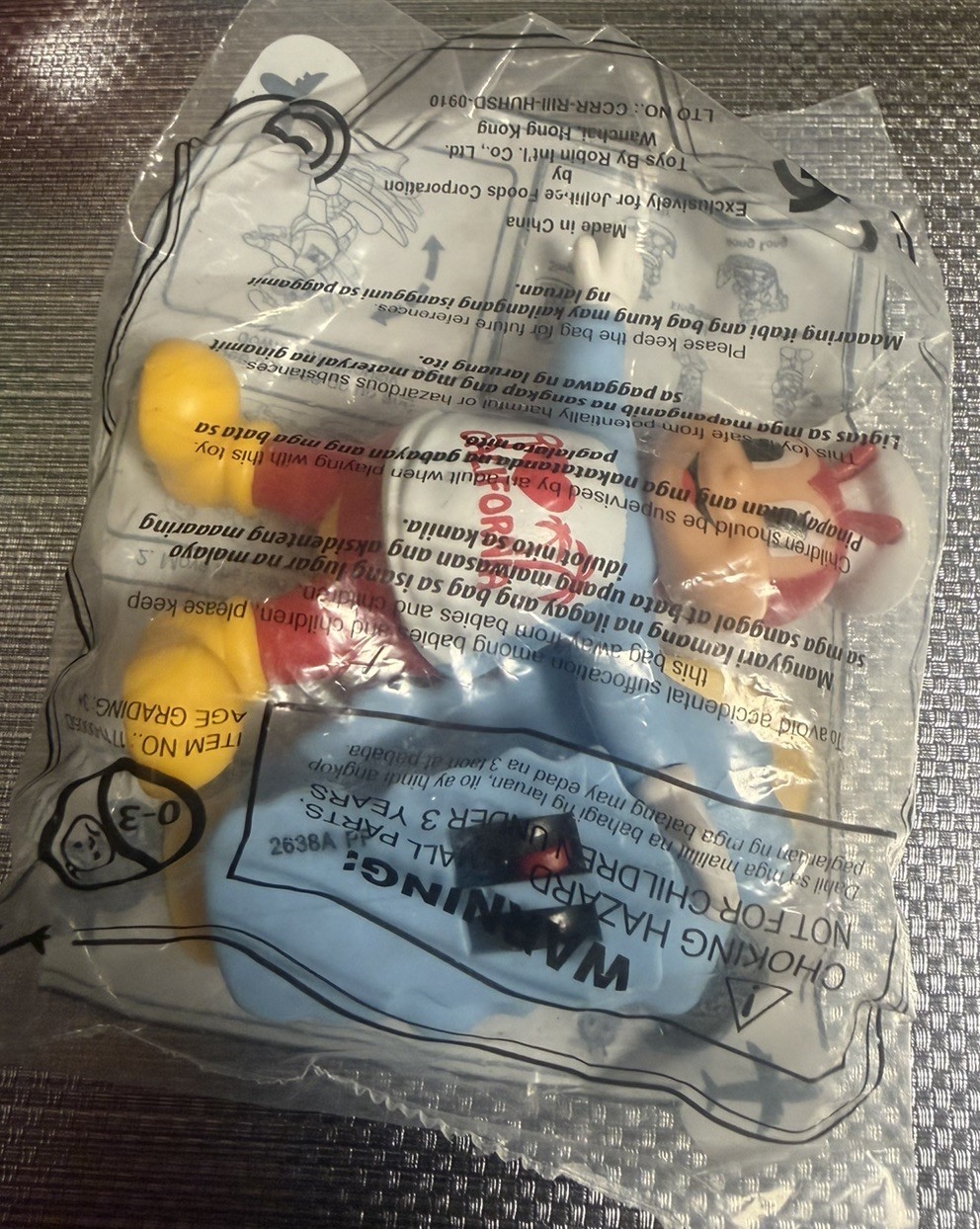 RARE Jollibee Figure CALIFORNIA Around The World Happy Meal