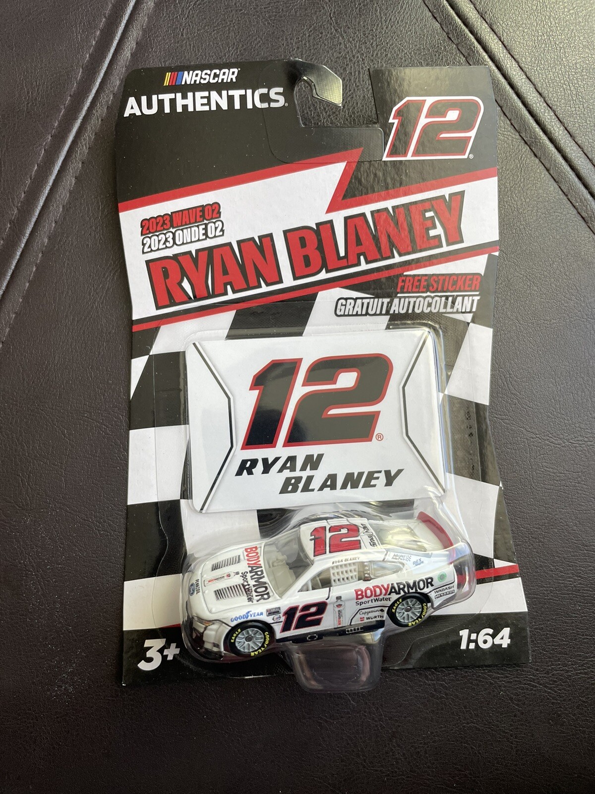 2023 Wave 2 Ryan Blaney Body Armor Sport Water 1/64 NASCAR Authentics Brand New