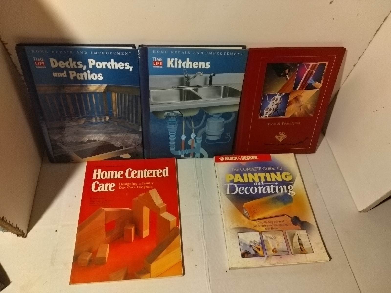Vintage Home Improvement & Daycare Book Lot 2 Time Life Hard Cover 1 Handyman...