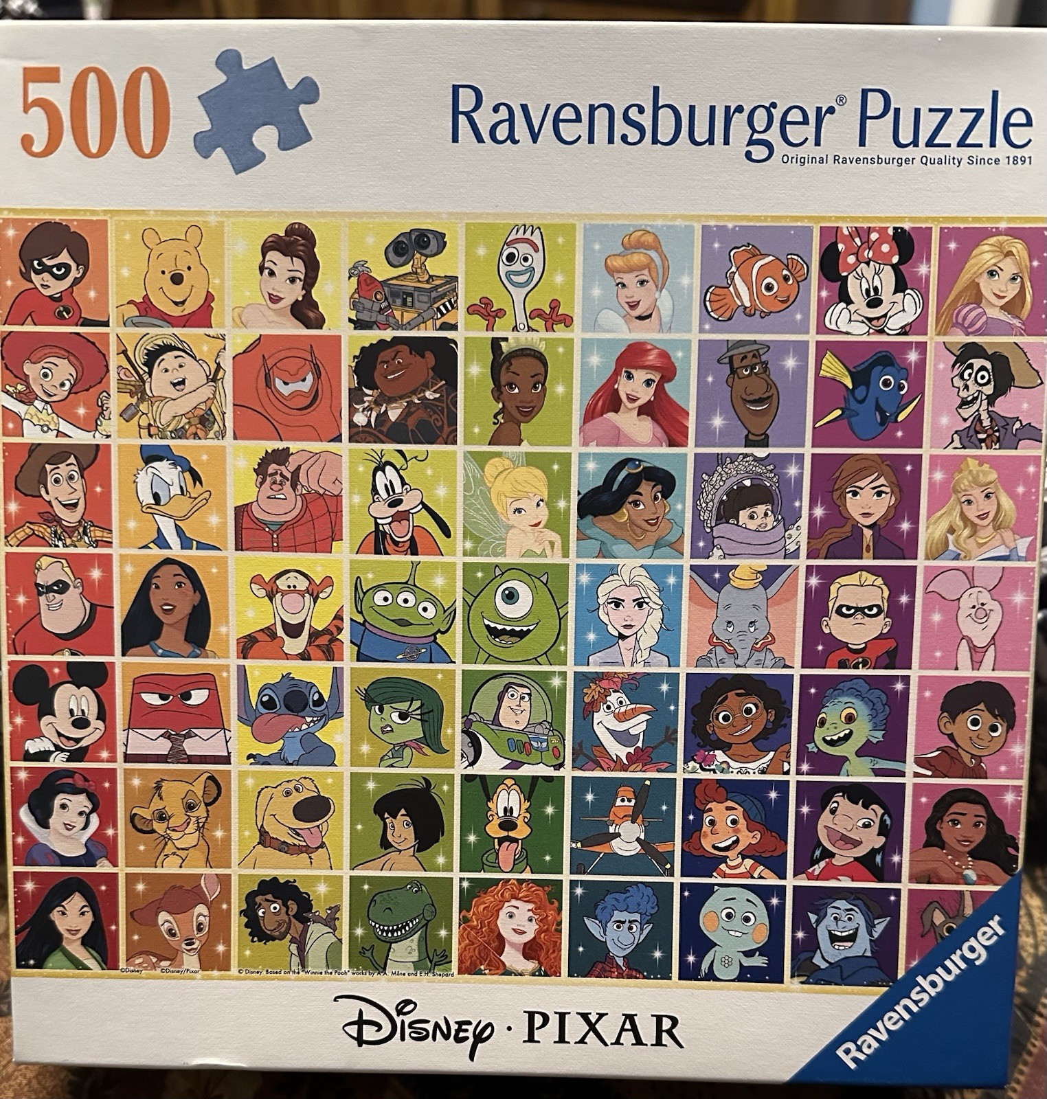 NEW Ravensburger DISNEY & PIXAR Color Palette 500 Piece Puzzle
