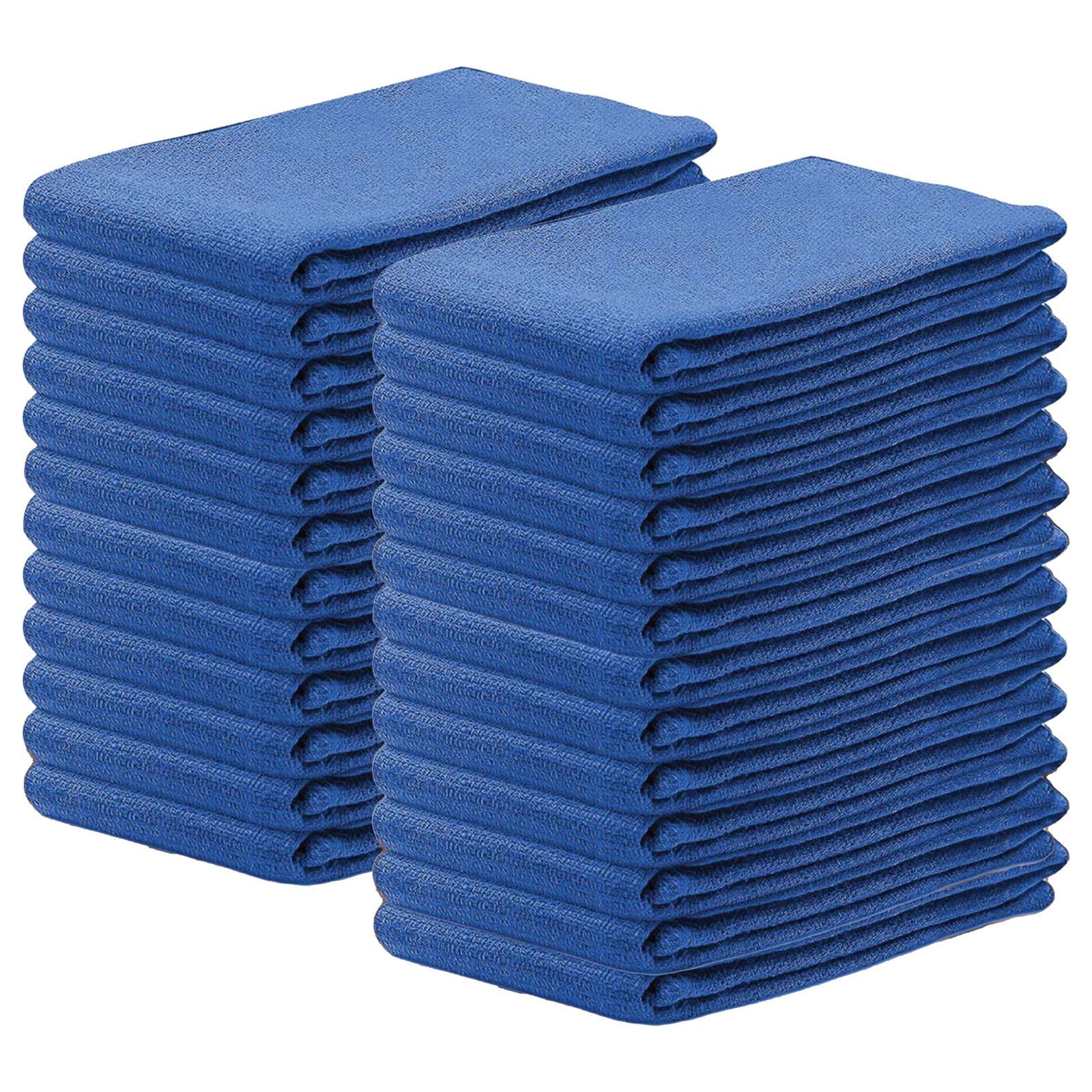 New Blue Huck Towels For Cleaning - 15x25 inch Multi Purpose Wiping Towels New Blue Huck Towels For Cleaning - 15x25 inch Multi Purpose Wiping Towels