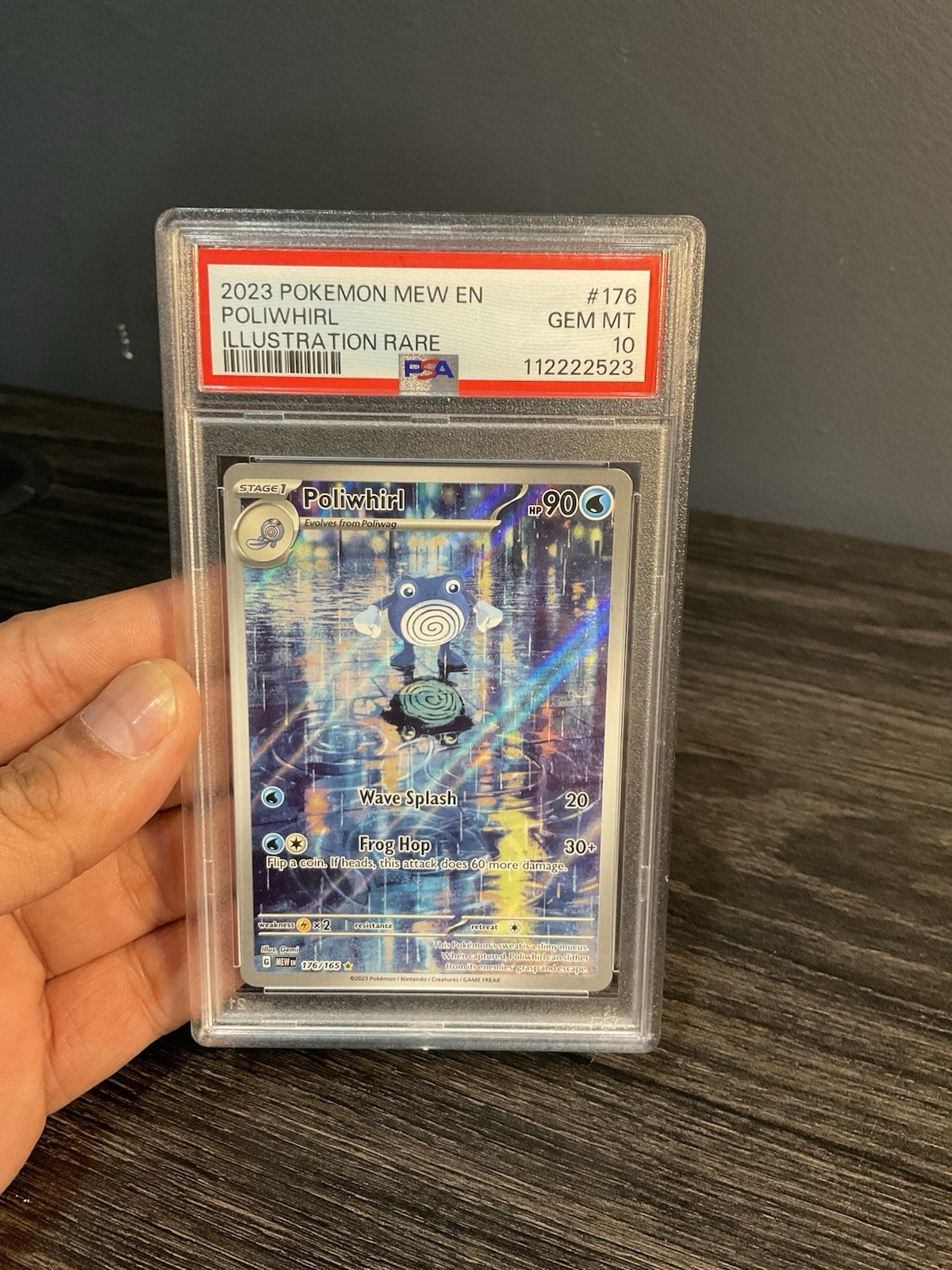 2023 Pokemon SV 151 Poliwhirl Illustration Rare #176/165 PSA 10 GEM MINT