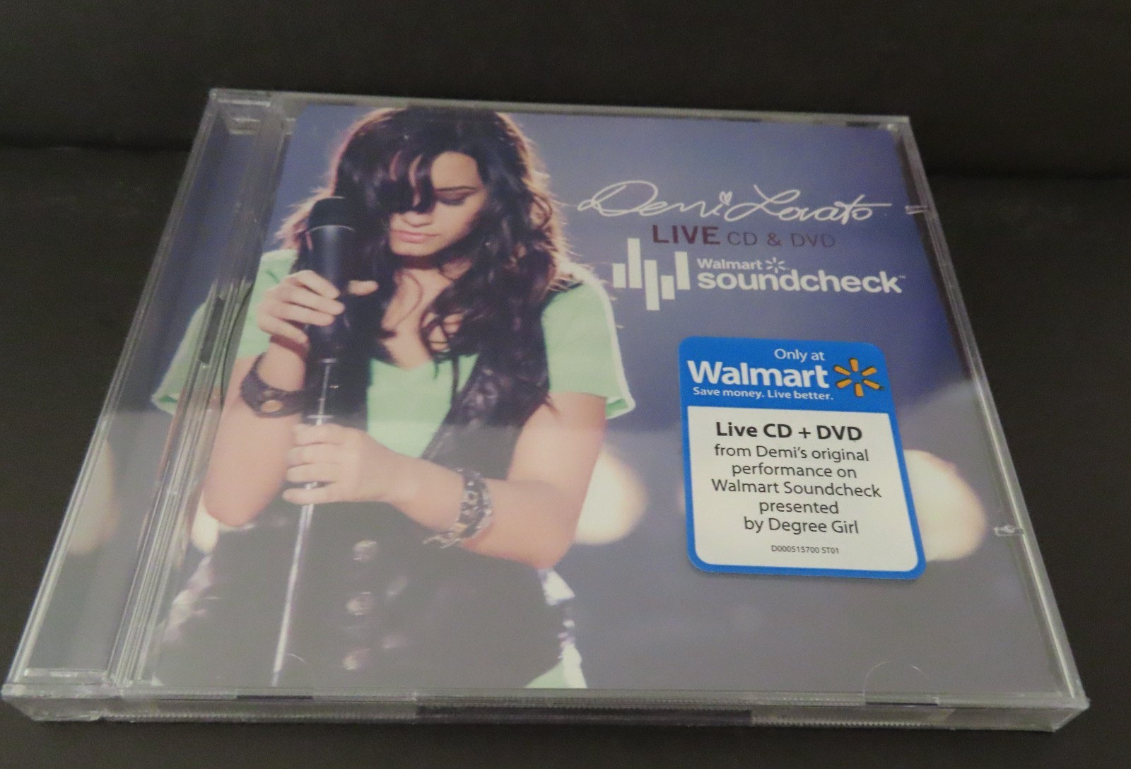 DEMI LOVATO LIVE by DEMI LOVATO-Very Rare NEW WALMART SOUNDCHECK CD & DVD--CD