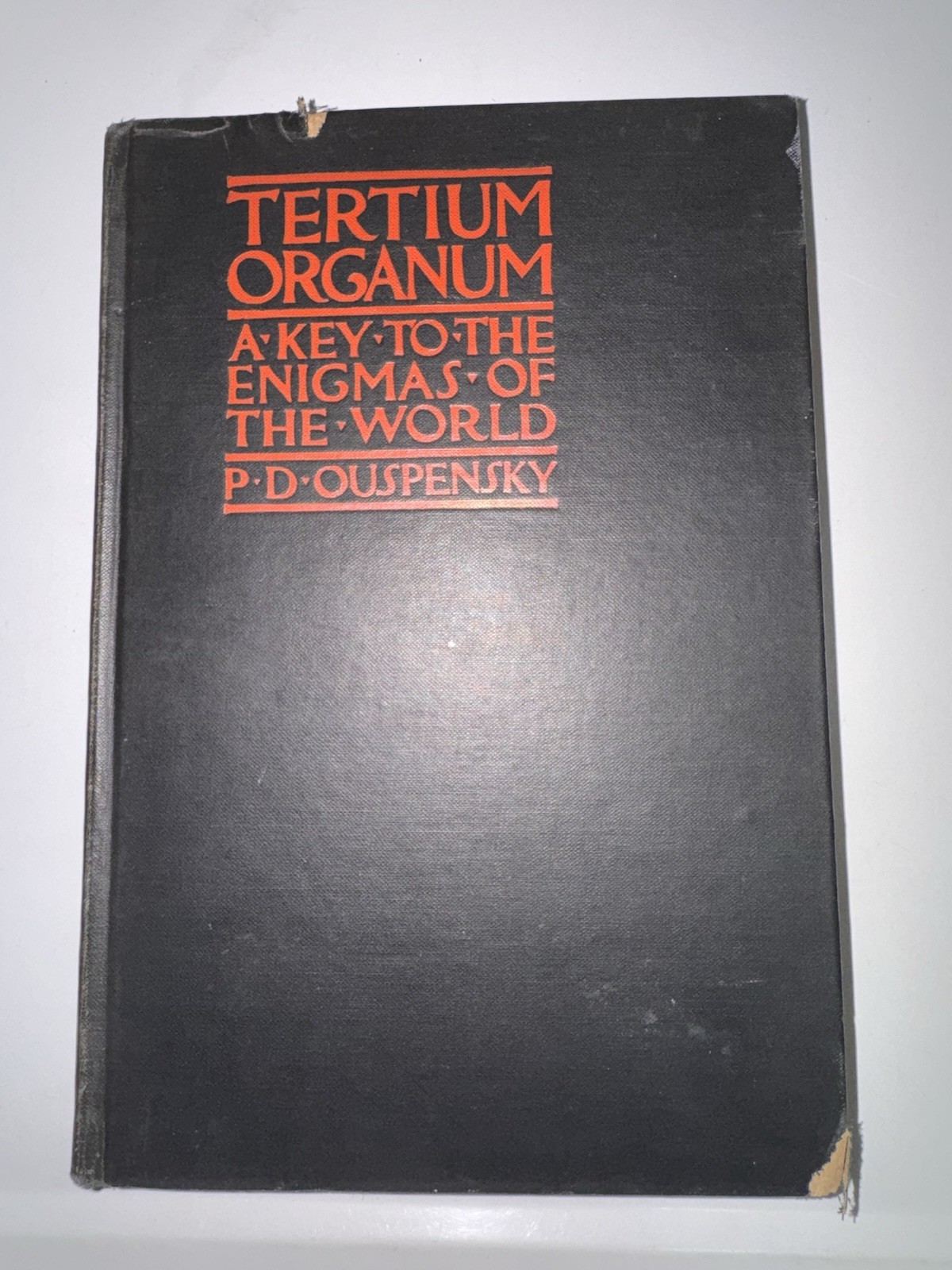 1925 Tertium Organum P.D. Ouspensky 2nd American Edition Knopf Occult Hardcover