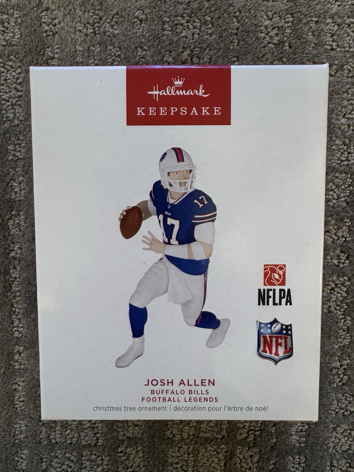 2023 Hallmark Keepsake NFL Football Legends Ornament Josh Allen Buffalo Bills