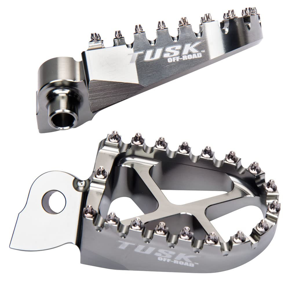 Tusk Billet Race Foot Pegs Compatible with KX250F 2006-2025/KX450 2019-2025