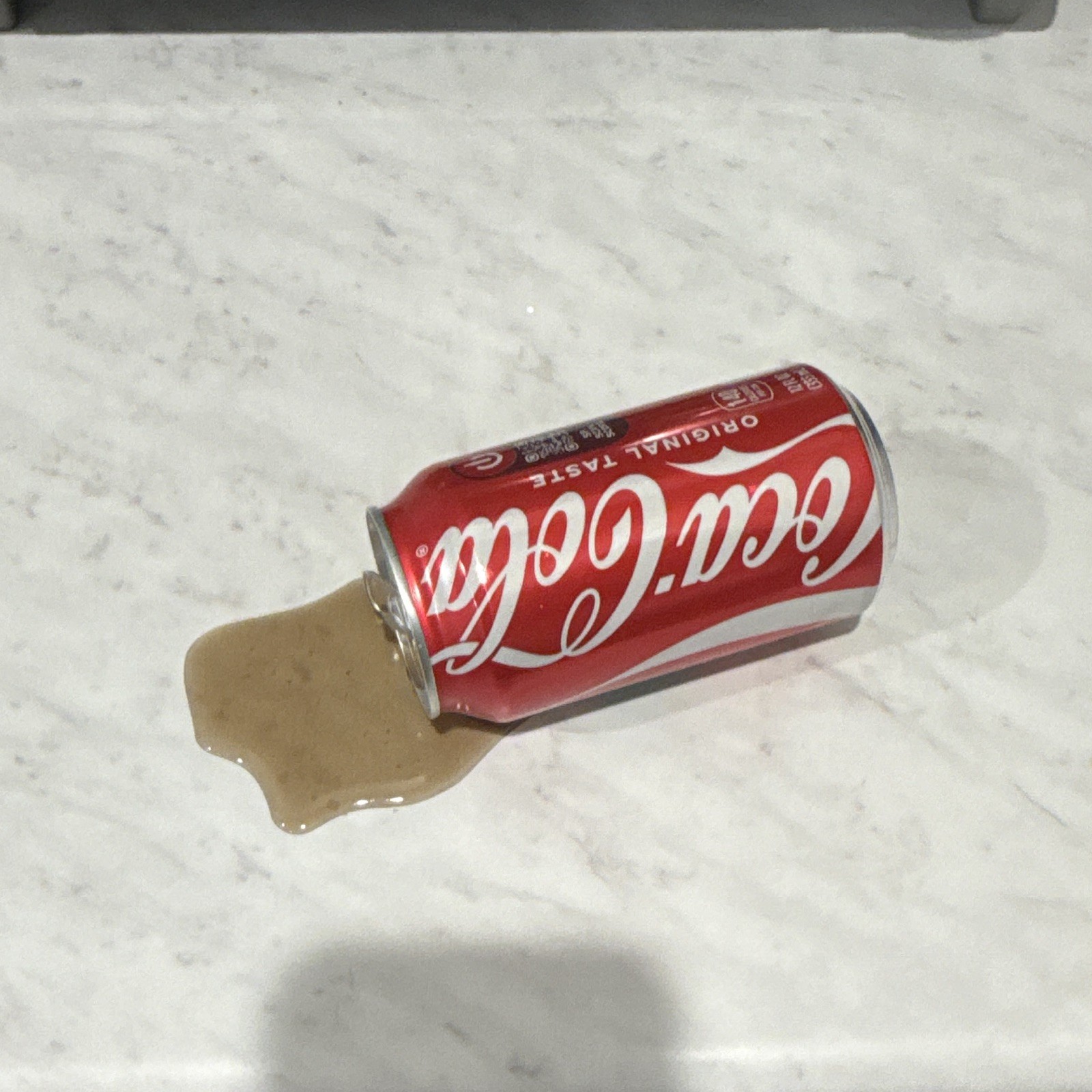 Fake Spilled Coke Can Fake Spilled Coke Can