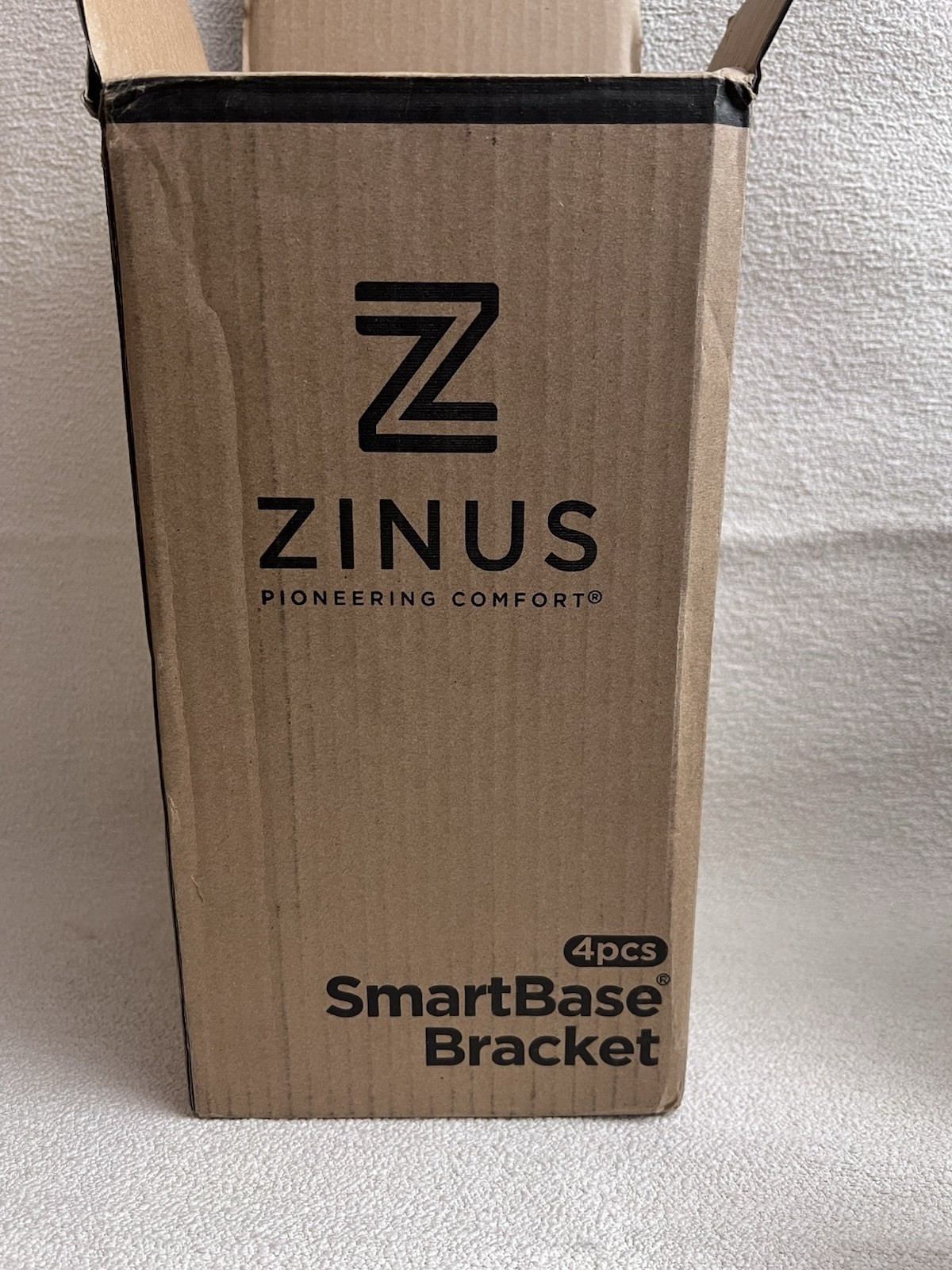 Zinus SmartBase Bracket Set 4pcs Steel Black Twin Quick Hand Assembly ZIN18122