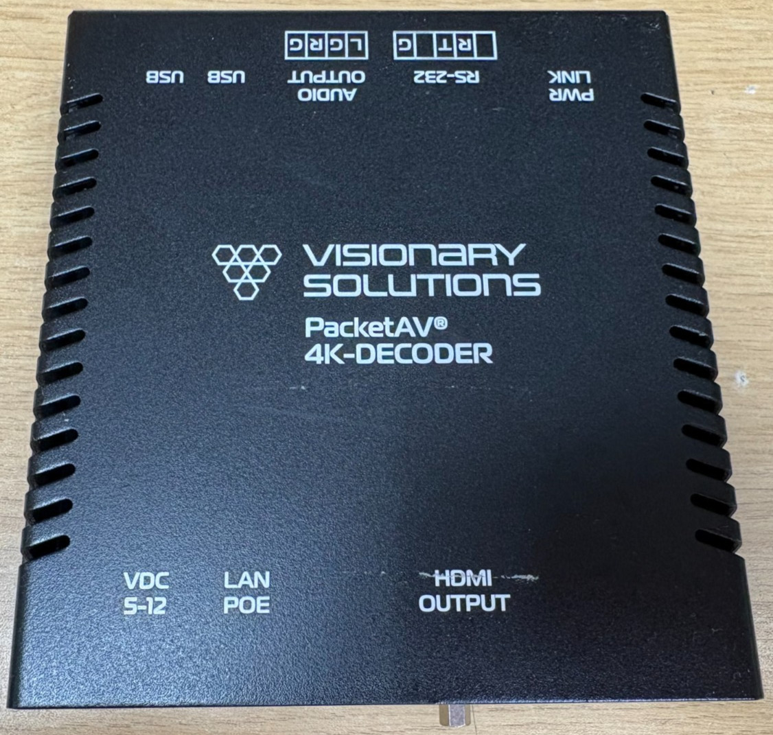 Visionary Solutions PacketAV 4K Decoder (P/N: D4100) Visionary Solutions PacketAV 4K Decoder (P/N: D4100)