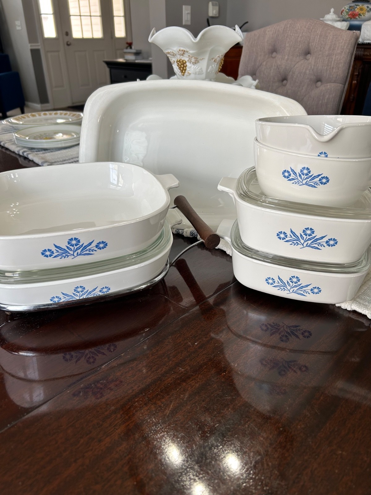 Vintage Corning Ware Blue Cornflower 11pc Set – Roaster, Casserole, Sauce, Lids+ Vintage Corning Ware Blue Cornflower 11pc Set – Roaster, Casserole, Sauce, Lids+