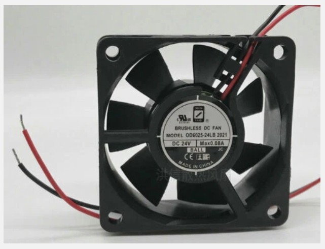 ORION FANS Fan OD6025-24LB DC 24V 0.08A 6025 6CM 2 Wire