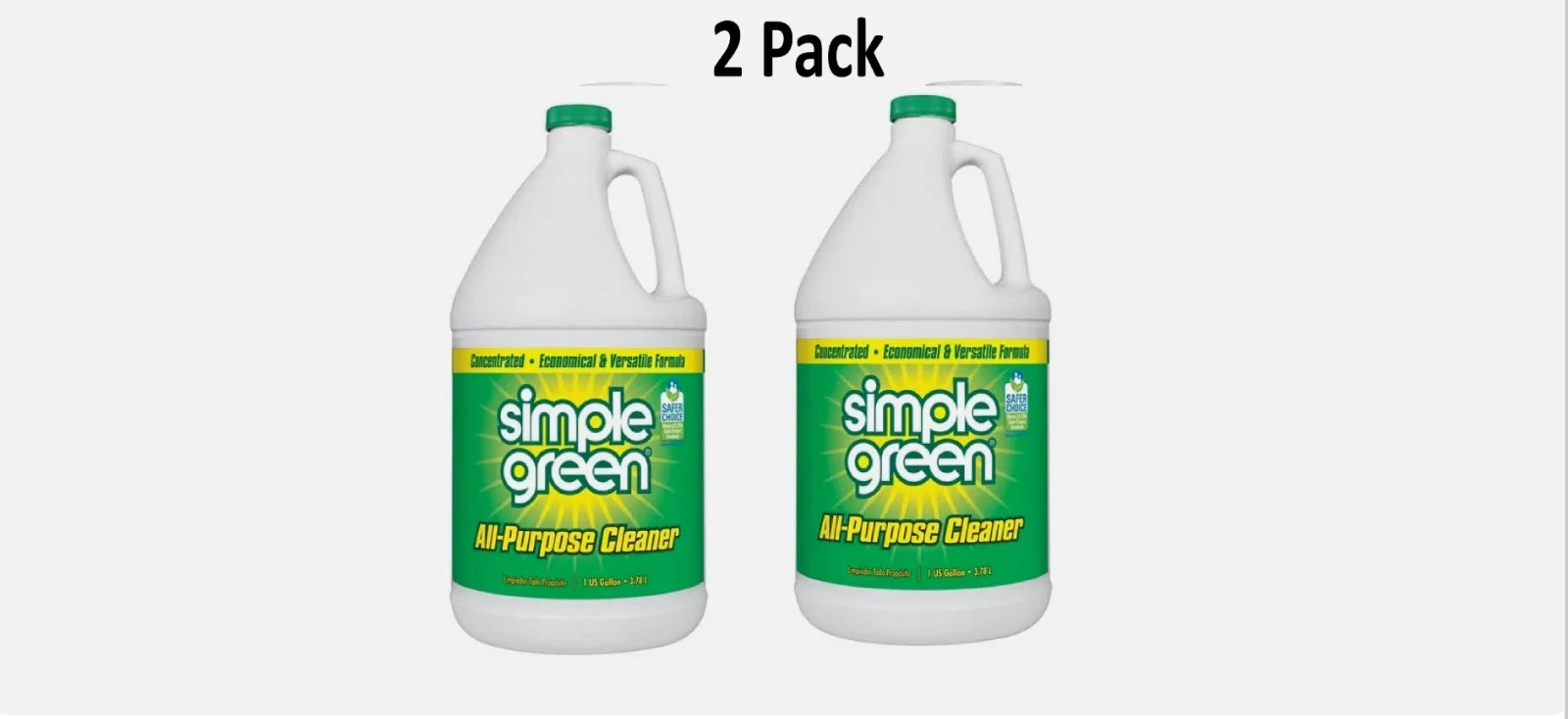 2 Pack-Simple Green All-Purpose Cleaner Concentrate, Original, 128 fl. oz New 2 Pack-Simple Green All-Purpose Cleaner Concentrate, Original, 128 fl. oz New