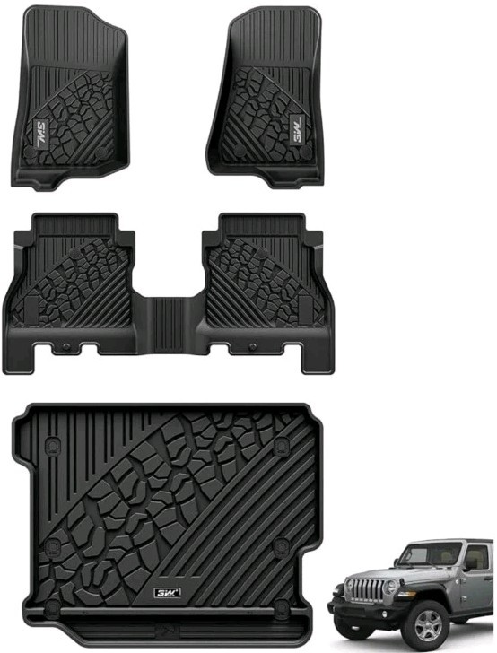 Jeep Wrangler JL Full Mat Set  Including Cargo Liner.  2018 - 2026  