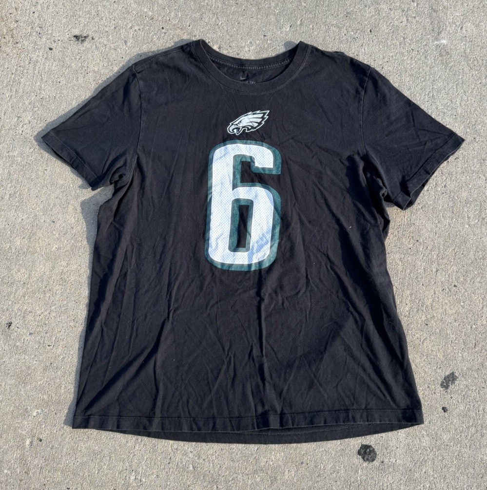 Nike Philadelphia Eagles Devonta Smith #6 Jersey T-Shirt Mens XL