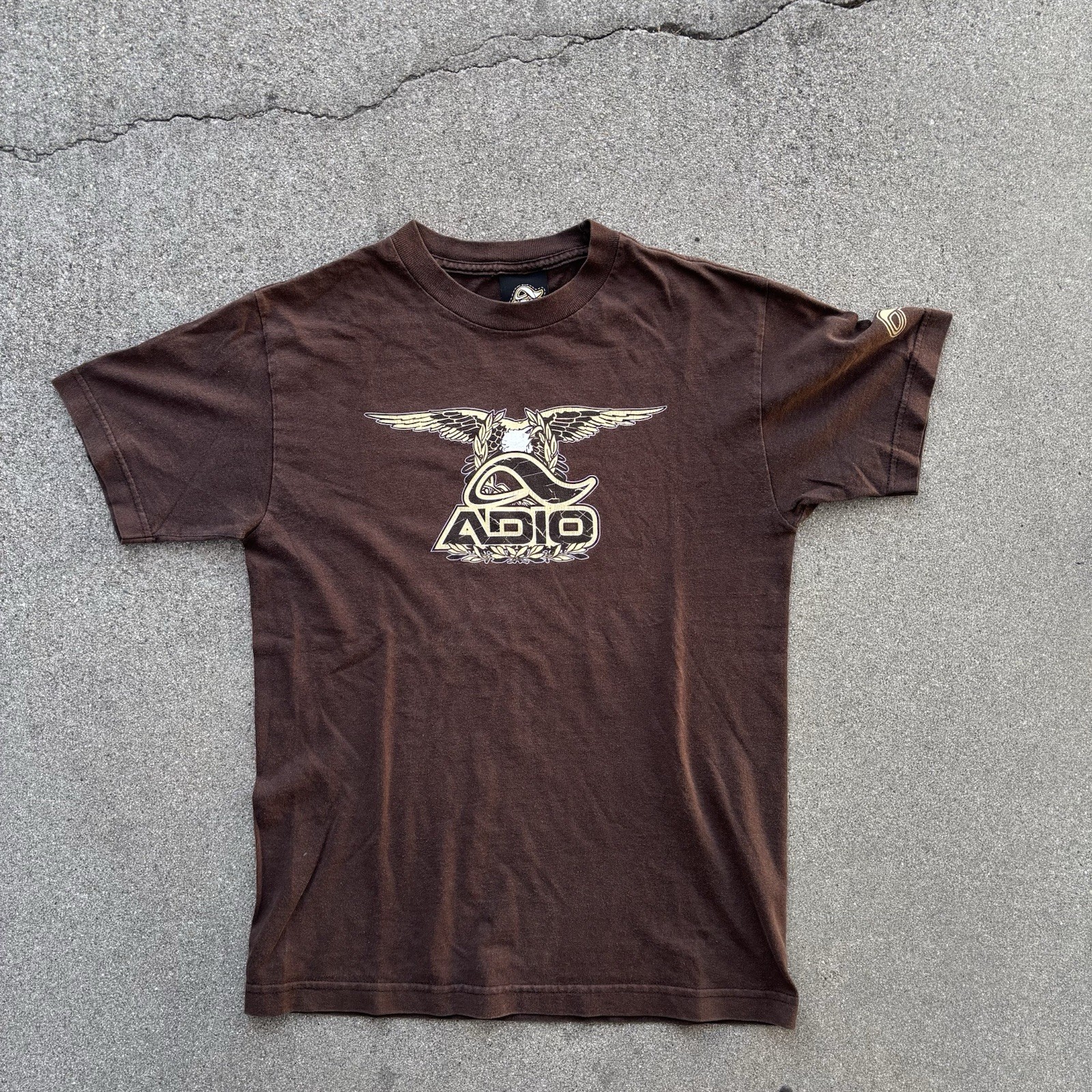 Vintage Adio Skateboard Eagle Tee MensS Brown Y2K Skate Streetwear Vintage Adio Skateboard Eagle Tee MensS Brown Y2K Skate Streetwear