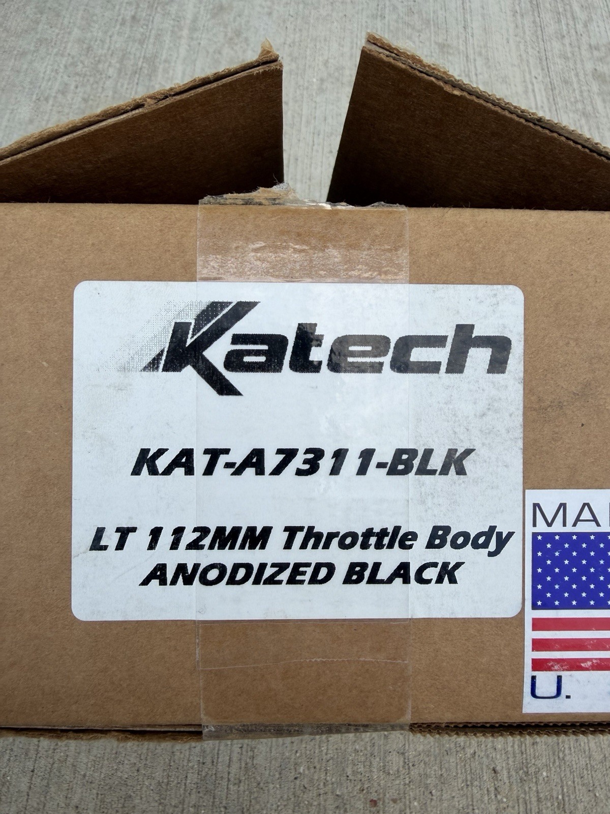Katech 112MM Throttle Body Anodized Black Billet Aluminum. KAT-A7311 Katech 112MM Throttle Body Anodized Black Billet Aluminum. KAT-A7311