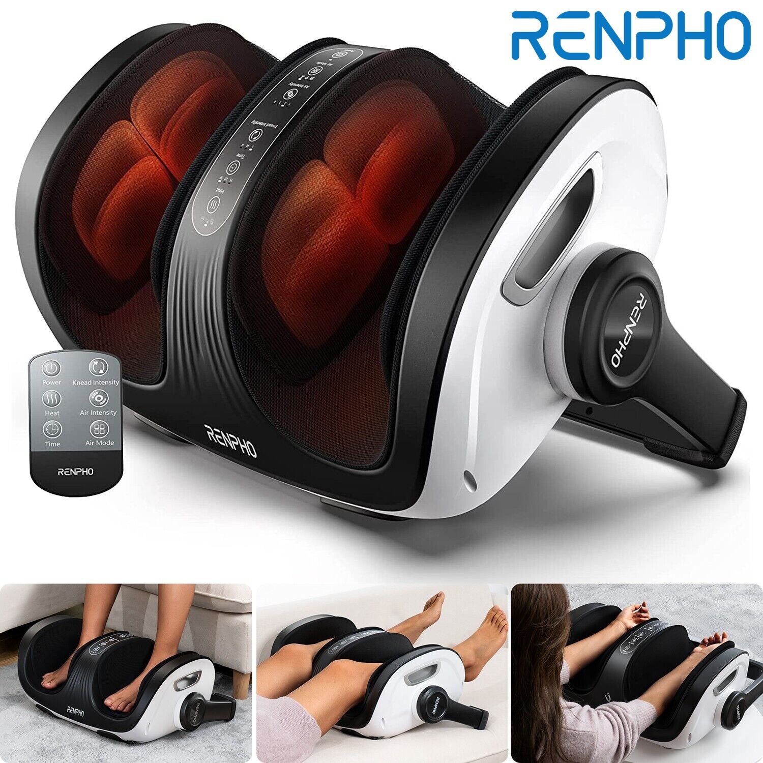 RENPHO Shiatsu Foot Massager with Heat Foot & Calf Massager Remote Control Gift RENPHO Shiatsu Foot Massager with Heat Foot & Calf Massager Remote Control Gift