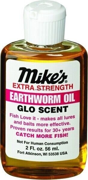 Atlas-Mike\'s 7007 Glo-Scent Bait Oil Earthworm 2oz Fishing Lure Enhancer